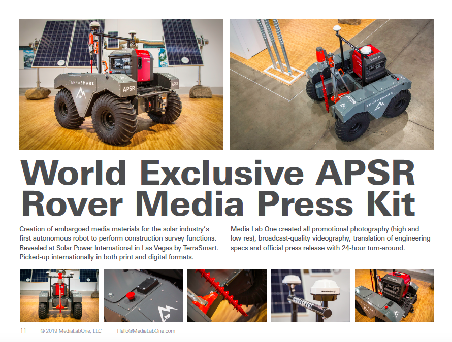 Press Kit by Media Lab One Agency